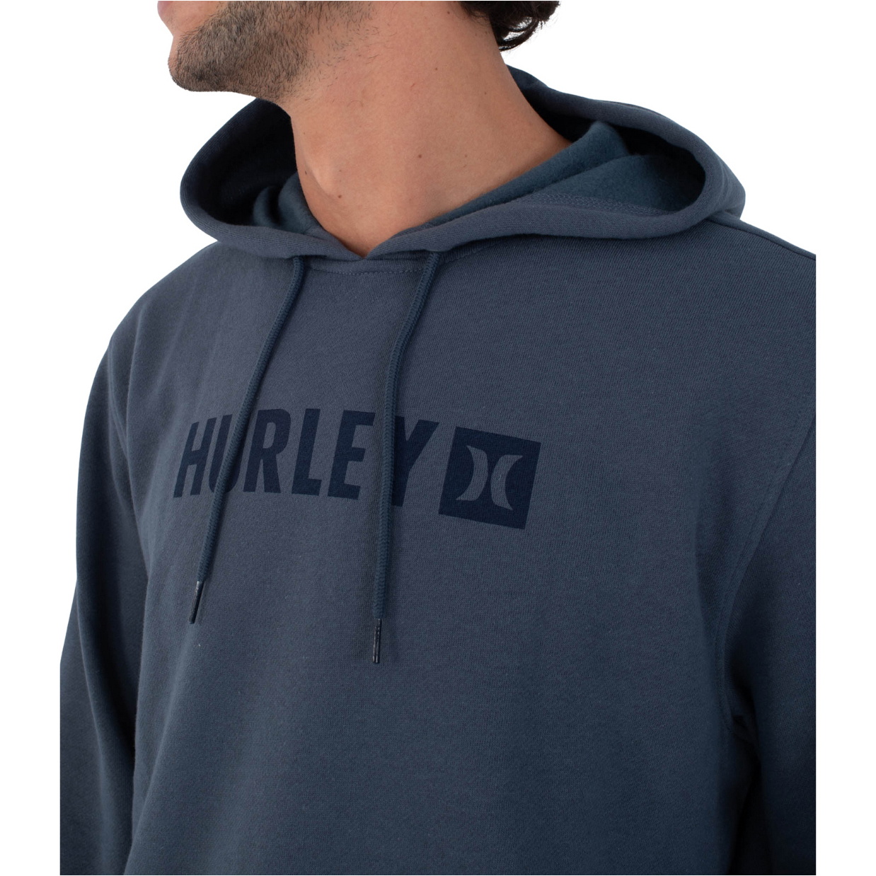 2025 Hurley Mens The Box Hoodie MFT0011580 - Iron Ore